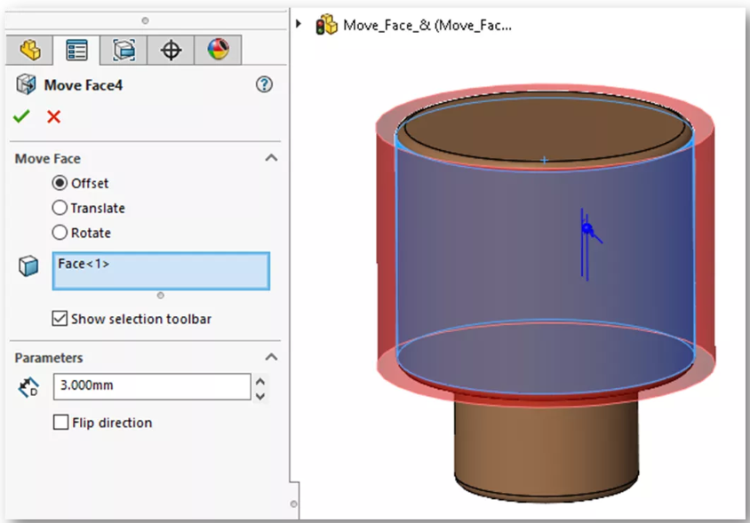 关于SolidWorks快速提升效率的小工具 | 移动面和删除面